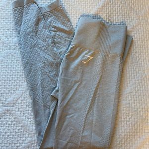 Light gray gymshark high waisted leggings small